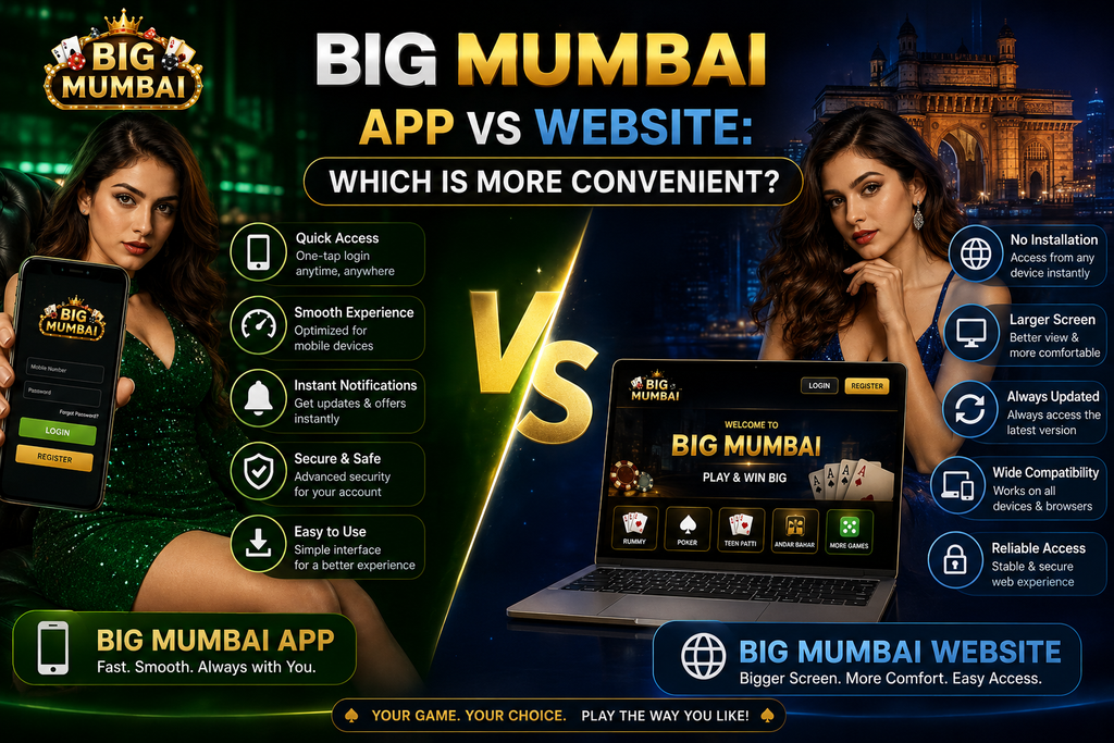 Big Mumbai App vs Website