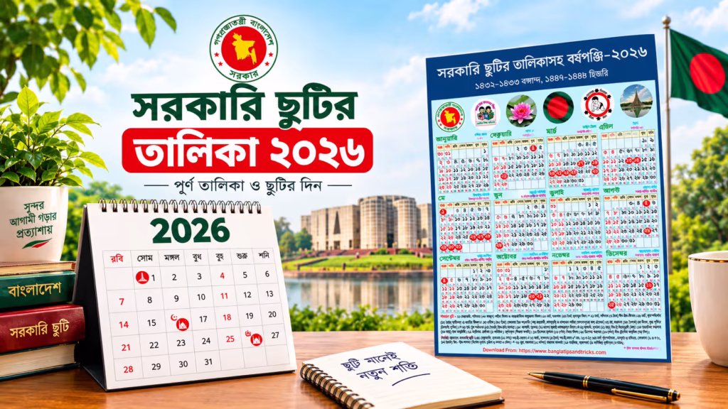 সরকারি ছুটির তালিকা ২০২৬